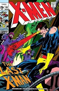 Book cover of Uncanny X-Men (1963-2011) #59
