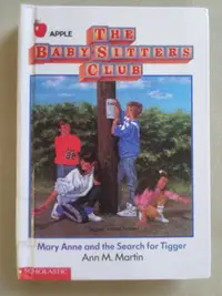 Book cover of Mary Anne and the search for Tigger.