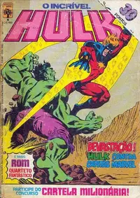 Book cover of O Incrível Hulk nº8 - Devastação! Hulk Contra Capitão Marvel