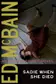 Book cover of Sadie when She Died