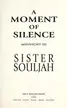 Book cover of A moment of silence