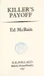 Book cover of Killer's Payoff