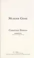 Book cover of Murder Game