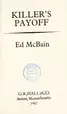 Book cover of Killer's Payoff