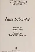 Book cover of Escape to New York