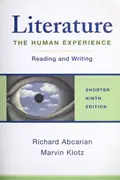 Book cover of Literature, The Human Experience, Reading and Writing--Shorter Ninth Edition