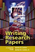 Book cover of Writing research papers