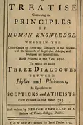 Book cover of A Treatise Concerning the Principles of Human Knowledge