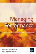 Book cover of Managing performance