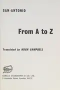 Book cover of From A to Z