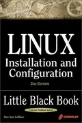 Book cover of Linux installation and configuration little black book