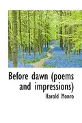 Book cover of Before Dawn Poems and Impressions