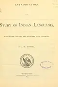 Book cover of Introduction to the study of Indian languages