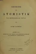 Book cover of Geschichte der Atomistik von Mittelalter bis Newton
