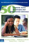 Book cover of 50 content area strategies for adolescent literacy
