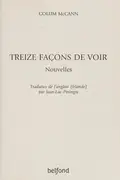 Book cover of Treize façons de voir