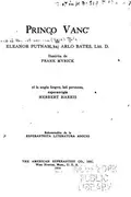 Book cover of Princo Vanc'