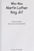 Book cover of Who was Martin Luther King, Jr.?