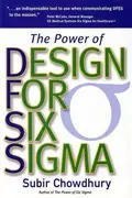 Book cover of The power of design for Six Sigma