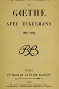 Book cover of Nouvelles conversations de Goethe avec Eckermann, 1897-1900