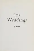 Book cover of For weddings and a funeral