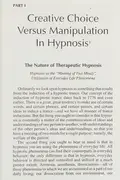 Book cover of Creative choice in hypnosis