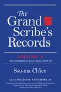Book cover of Grand Scribe's Records Vol. X, Pt. III