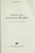 Book cover of Espera a la primavera, Bandini