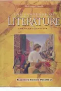 Book cover of The Language of Literature: American Literature Teacher's edition, Volume 2