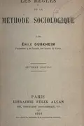 Book cover of Les règles de la méthode sociologique