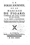 Book cover of Le mariage de Figaro