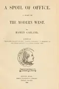 Book cover of A spoil of office