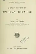 Book cover of A brief history of American literature