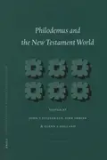 Book cover of Philodemus and the New Testament world