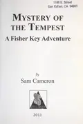 Book cover of Mystery of the tempest