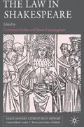 Book cover of The Law In Shakespeare