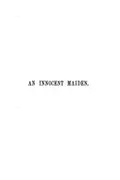 Book cover of An innocent maiden