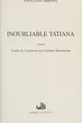 Book cover of Inoubliable Tatiana