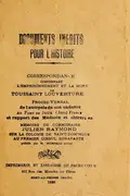 Book cover of Documents ine dits pour l'histoire