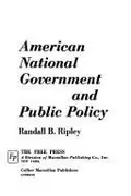 Book cover of American National Government and public policy