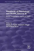 Book cover of Handbook of Psychology and Health, Volume IV