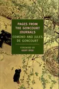 Book cover of Pages from the Goncourt Journals
