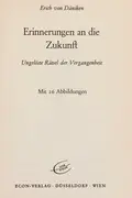 Book cover of Erinnerungen an die Zukunft