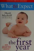 Book cover of What to expect the first year