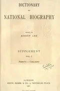 Book cover of Dictionary of National Biography