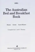 Book cover of The Australian bed and breakfast book