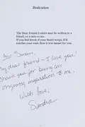 Book cover of Dear Friend Letters