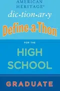 Book cover of The American Heritage Dictionary define-a-thon for the high school graduate