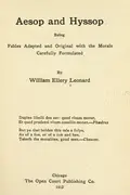 Book cover of Aesop and hyssop