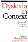Book cover of Dyslexia in context